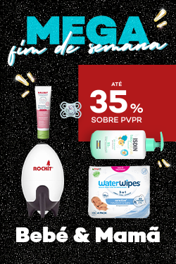 Mega Fim de Semana do Bebé - com desconto de até 35% sobre preço de Venda ao Público Recomendado